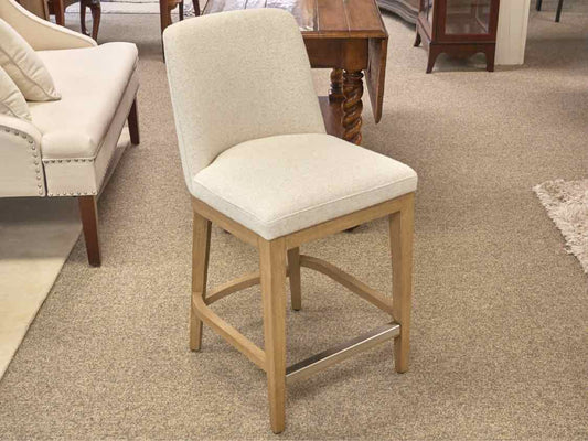 Pottery Barn Set of Six 'Layton' Counter Stools in Cream