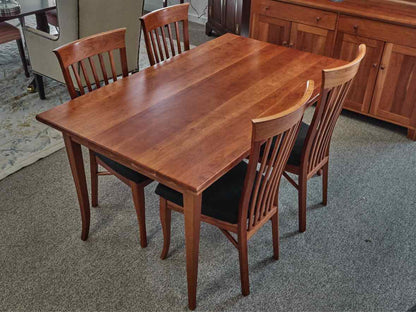 Lyndon Furniture Classic Shaker Flare Leg Table & Set of Chairs in Cherry