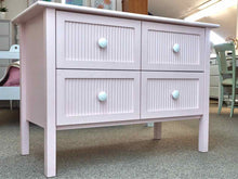 Maine Cottage 'Lizzie' Dresser in Pink W/ White Knobs