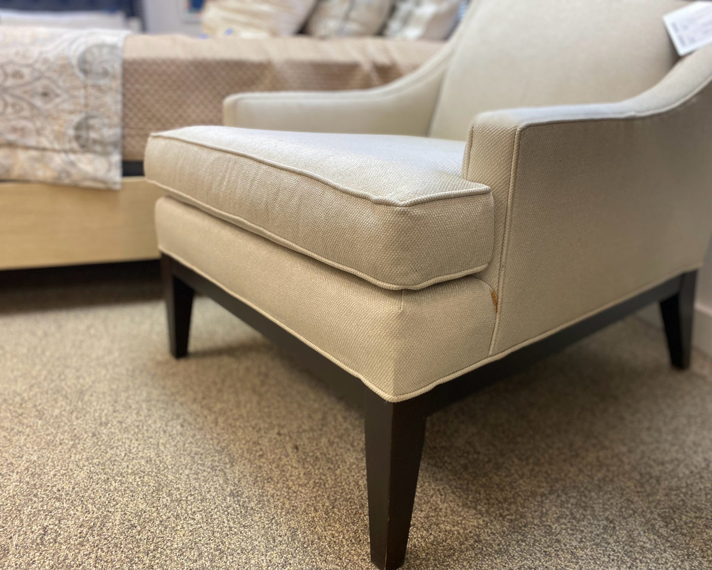 MG+BW Contemporary Wing Chair in Cream