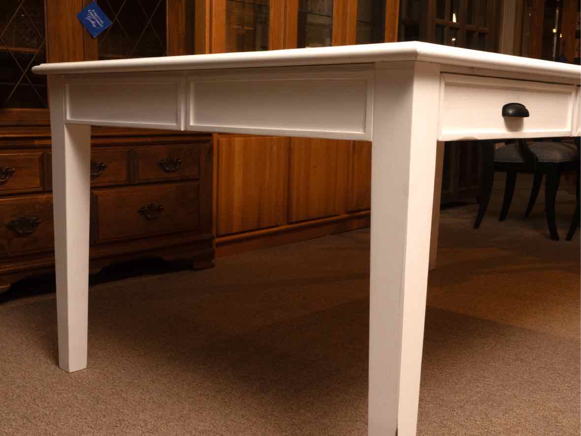 Magnolia Home White Keeping Dining Table with 6 Drawers