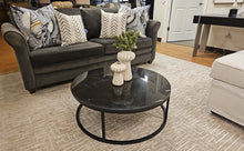 CB2 Smart Round Marble Cocktail Table