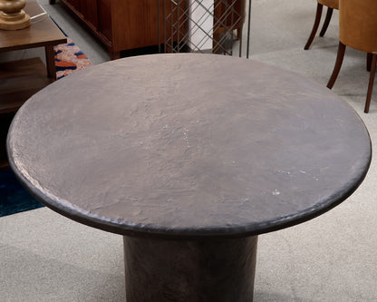 Round Faux Stone Dining Table