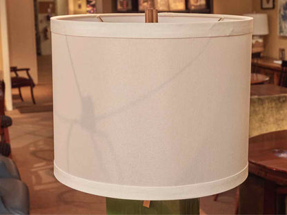 Matilda Green Ceramic Table Lamp With Shade