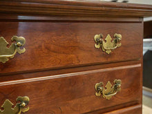 Cherry 4 Drawer Brass Hardware Chest