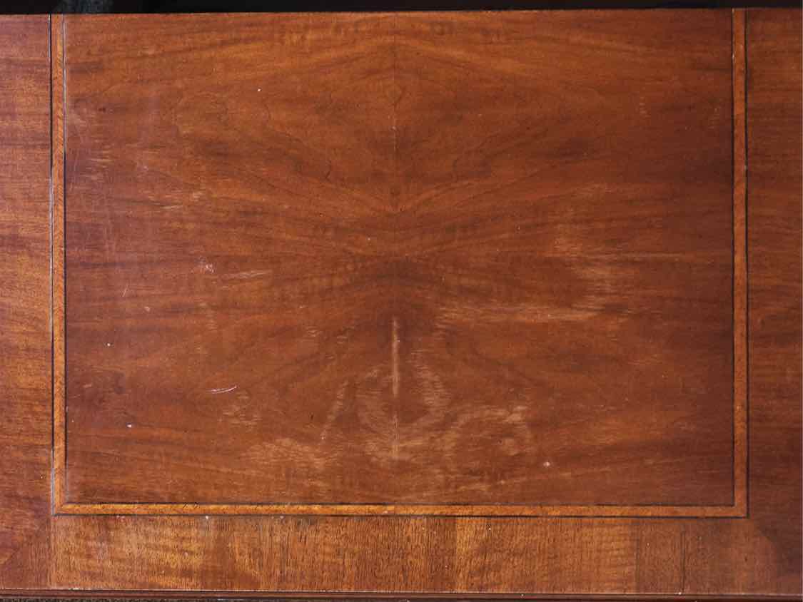 White Fine Furniture Inlaid Mahogany Nightstand