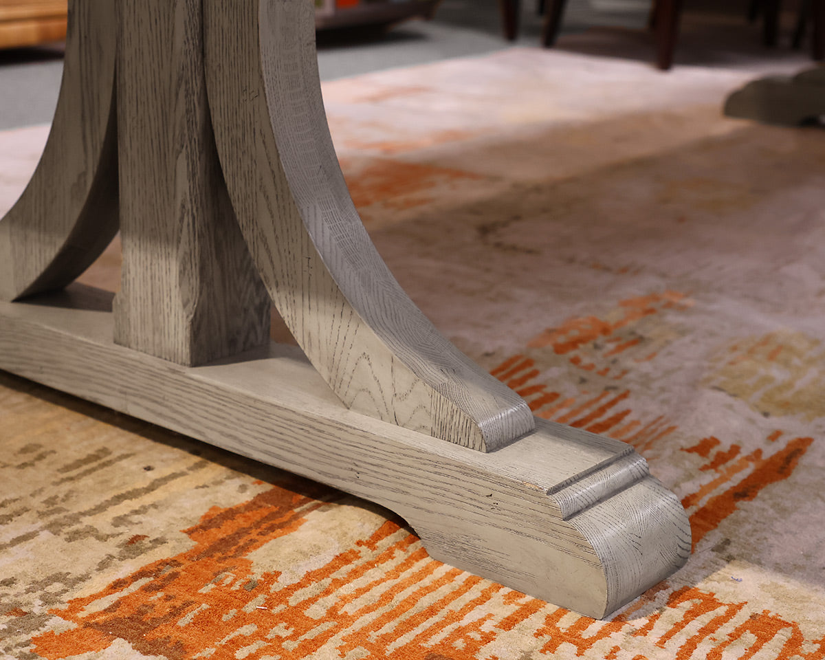 Ethan Allen Corin Trestle Extension Dining Table