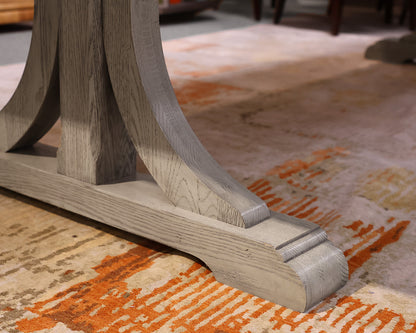 Ethan Allen Corin Trestle Extension Dining Table