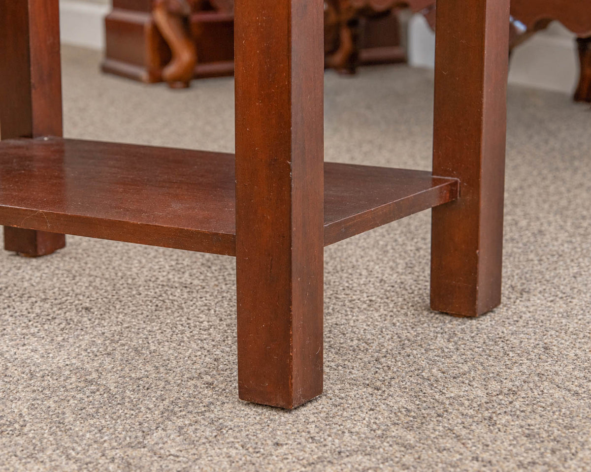 Pair of Mahogany Two Drawer Nightstands
