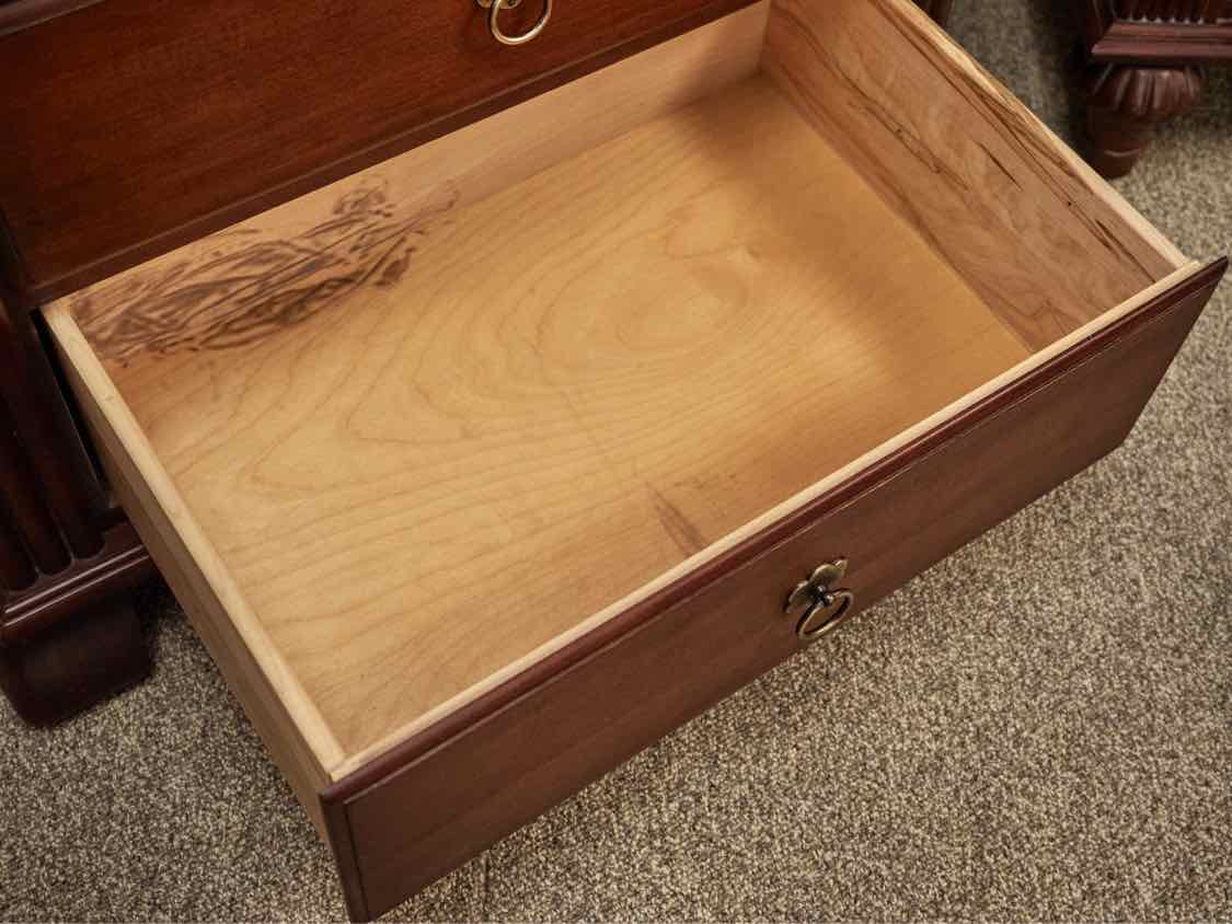 Ethan Allen British Classics Ginger Tall Lingerie Chest in Cinnabar Finish