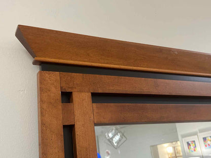 7 Drawer Maple Dresser w/ Black Accents