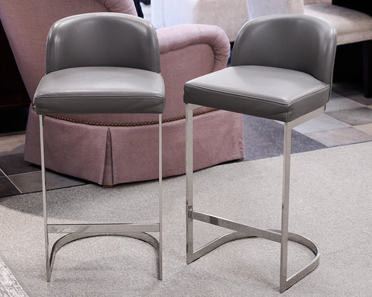 Restoration Hardware Rome Leather Counter Stools