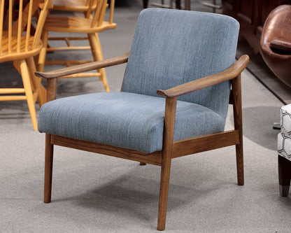 Pair of West Elm Mid-Century Show Wood Chairs