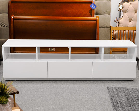 White Lacquer Storage Console