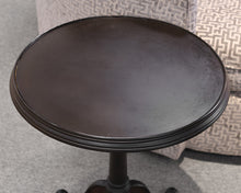 Restoration Hardware Industrial Round Side Table in Black Metal