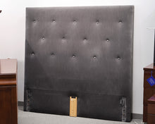 Queen Gray Upholstered Bed Frame