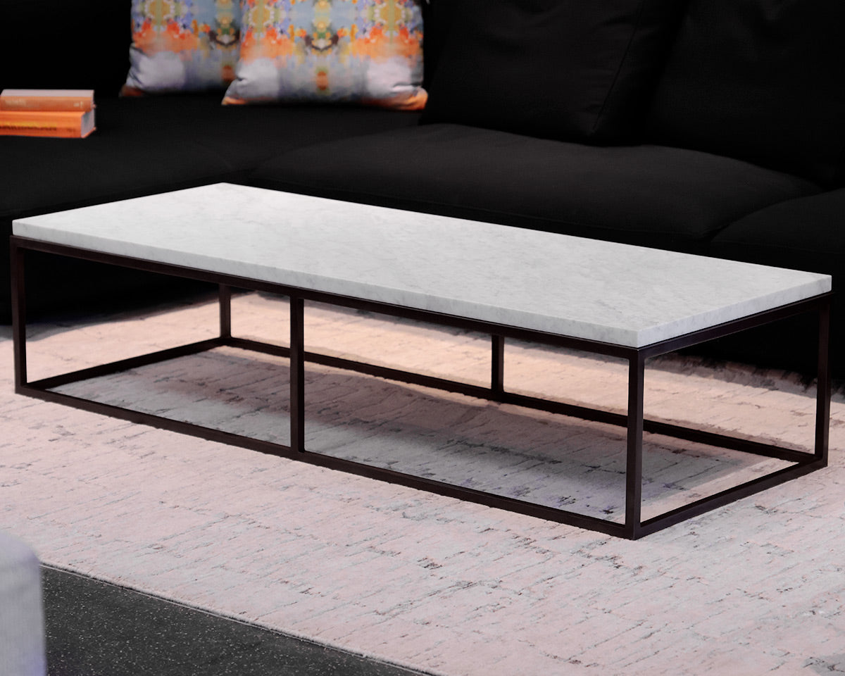 Restoration Hardware Marble Top Cocktail Table