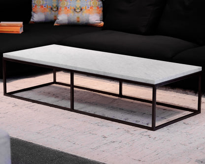 Restoration Hardware Marble Top Cocktail Table