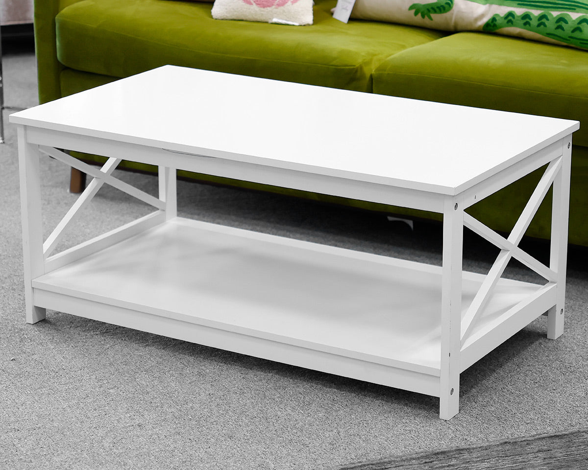 White Rectangle Coffee Table