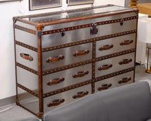 Steamer Style Metal Dresser