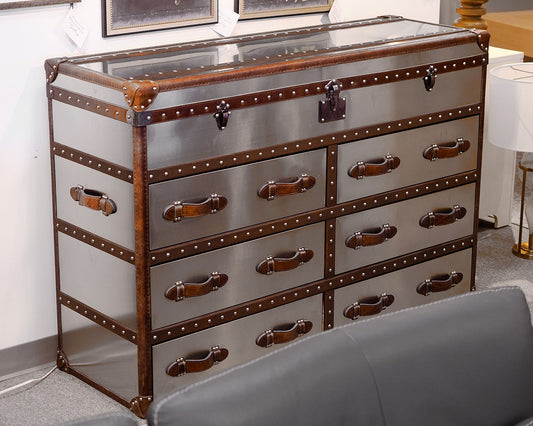 Steamer Style Metal Dresser