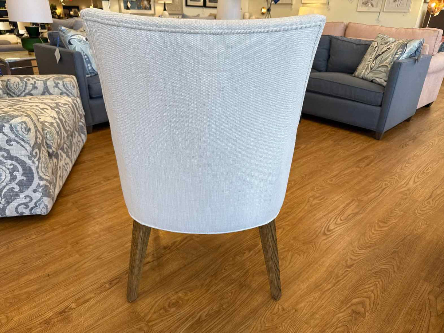 RH 'Ella' Pair of Fabric Dining Armchairs