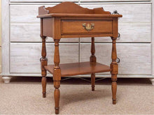 Pair Of Heywood Wakefield Maple 1 Drawer  Nightstands