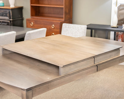 Gat Creek Sabin 84" Extension Dining Table in Maple Flannel Gray Finish