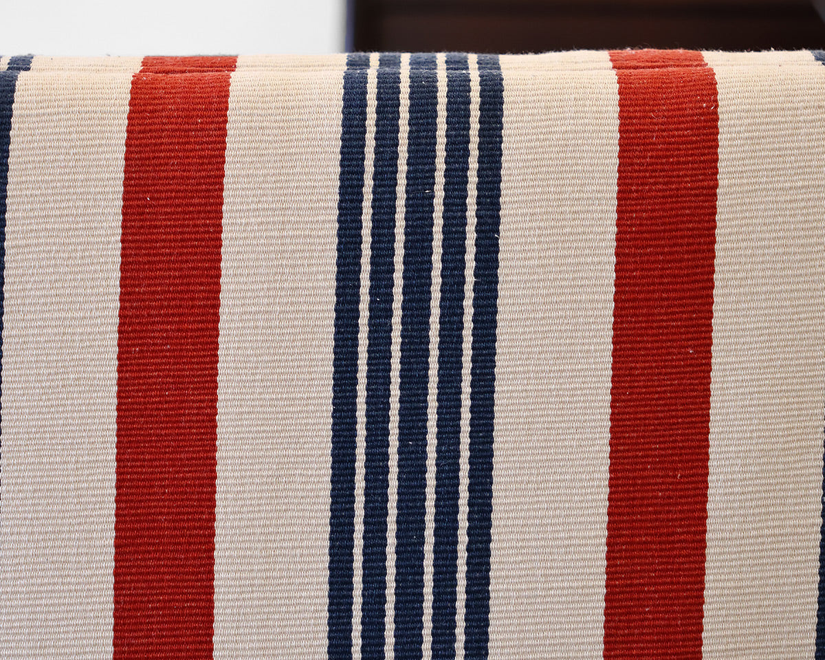 Upholstered Twin Stripped Bed Frame