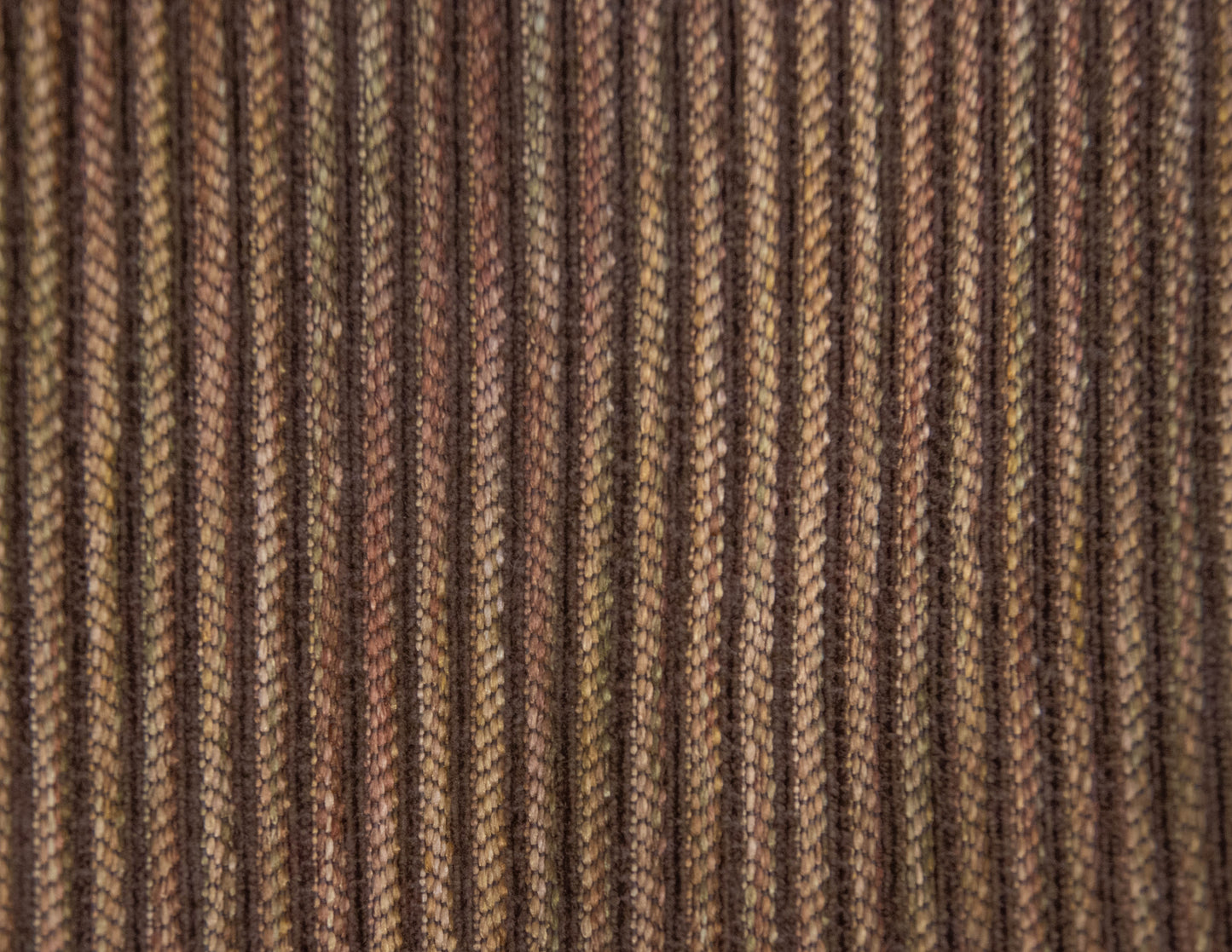 Ethan Allen Gold & Brown Stripe Upholstered Chair