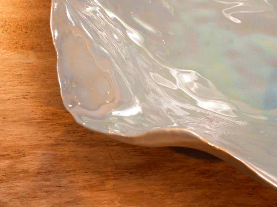 Antigua Ceramic Bowl  Blue Pearl Glaze