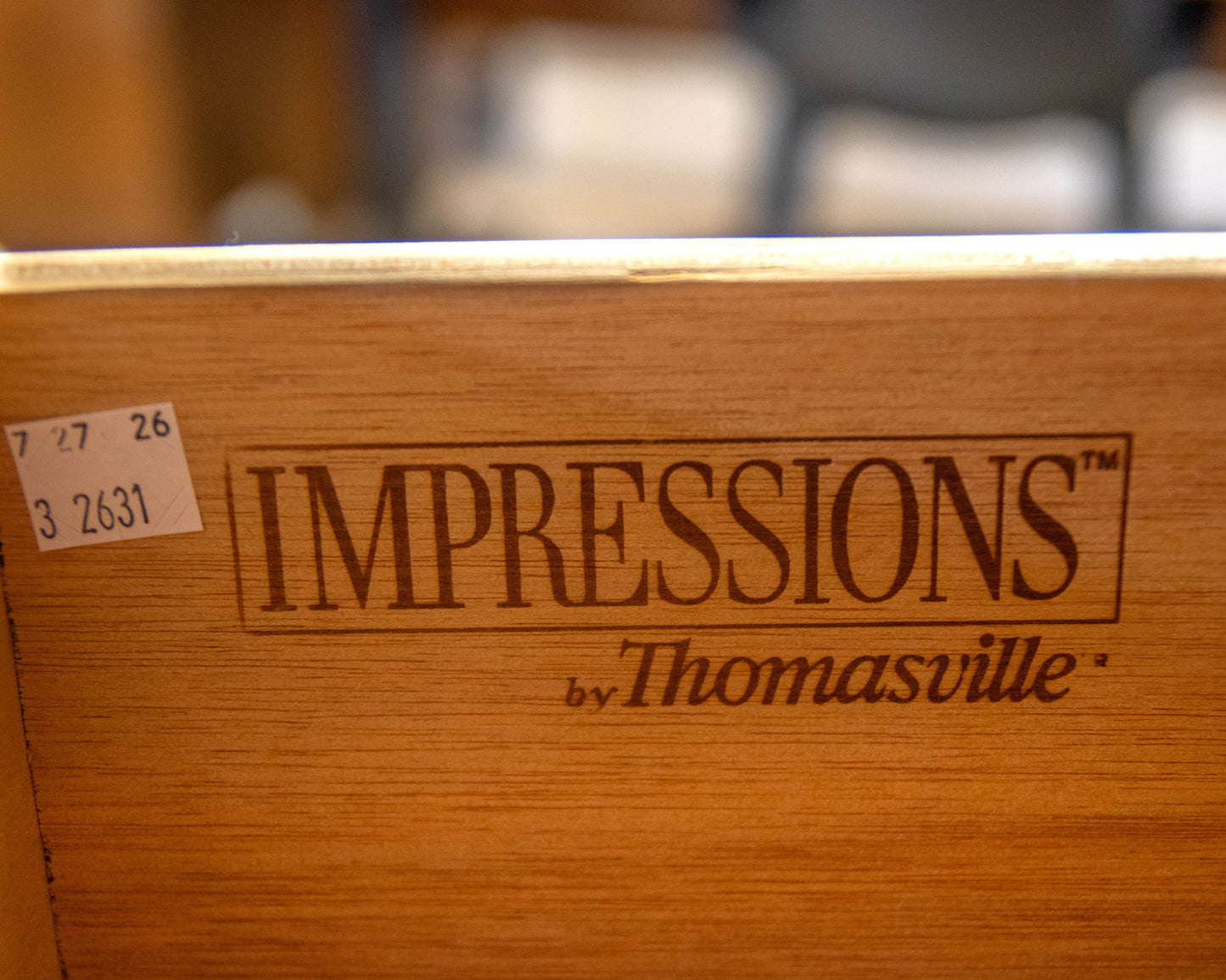Thomasville Impressions Armoire in Cherry with Wood Pulls