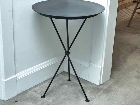 Black  Metal Round  Bistro Dining Table