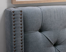 Pottery Barn Tufted Upholstered Queen Bed Frame