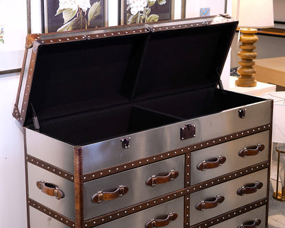 Steamer Style Metal Dresser