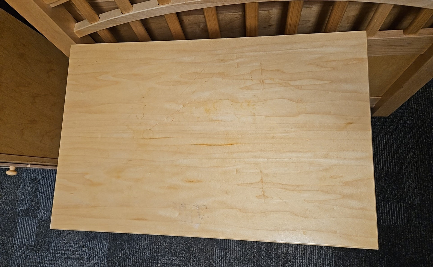 Stanley 3-Drawer Maple Nightstand