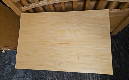 Stanley 3-Drawer Maple Nightstand