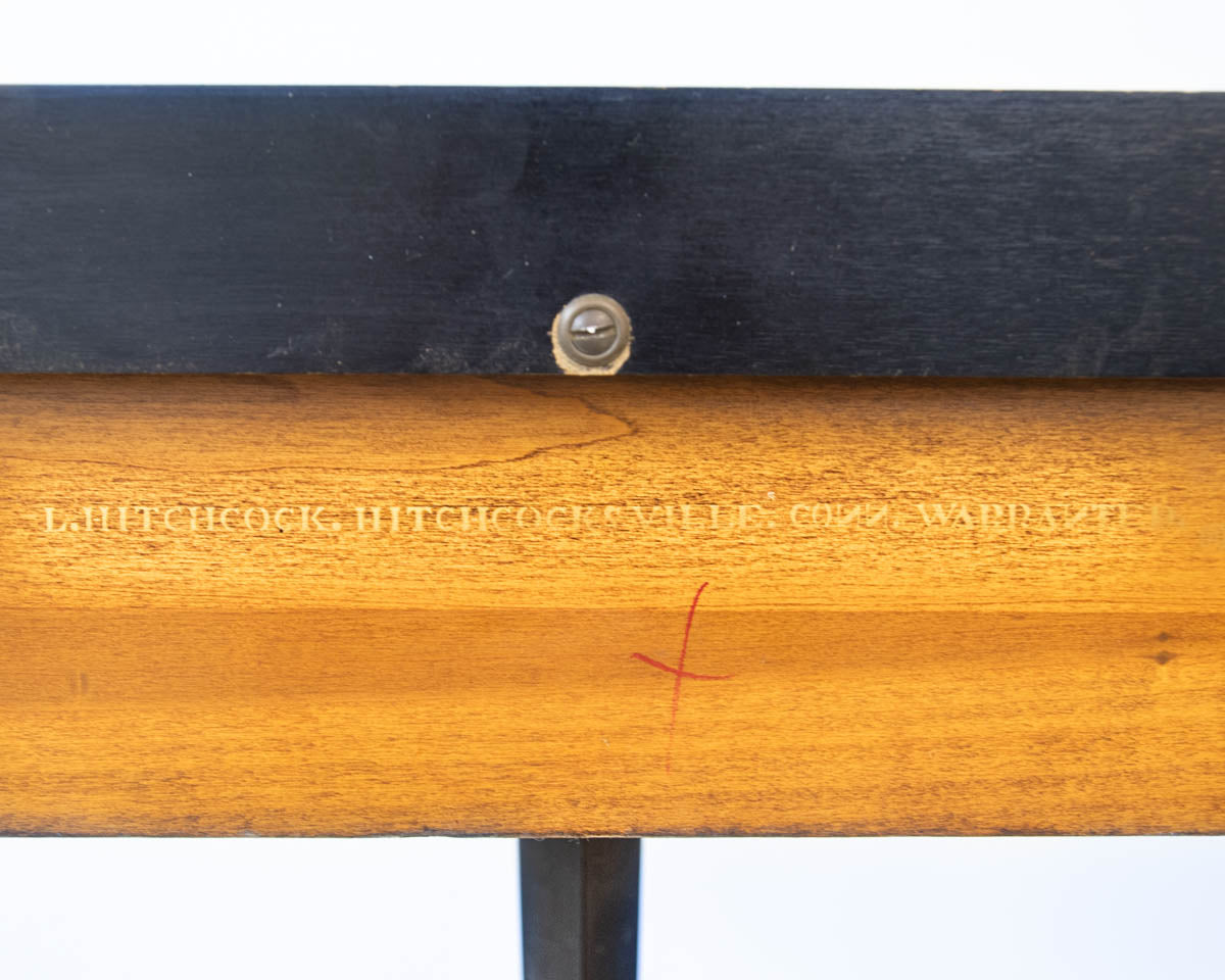 Hitchcock Maple Demilune Console