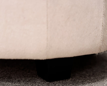 Pair of Cow Hide Ottomans