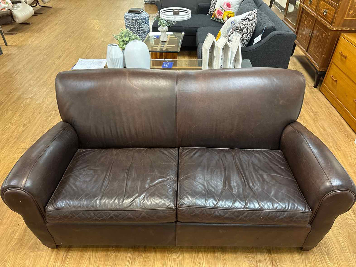 Pottery Barn 'Manhattan' Leather Sofa