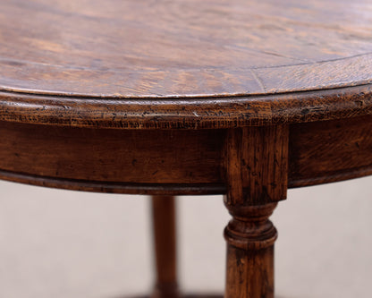 Rustic Round Wooden Side Table
