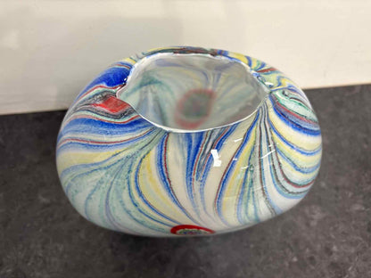Murano-Style Blown Glass Vase