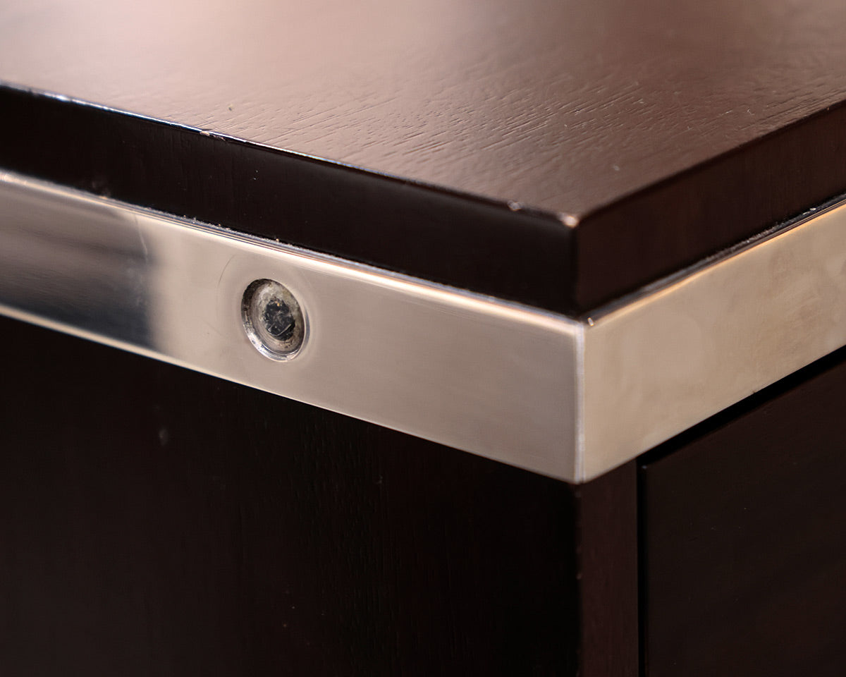Pair of RH "Rivet Industrial" Nightstands