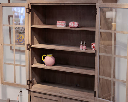 Pottery Barn "Livingstone"  Rustic China Cabinet & Hutch