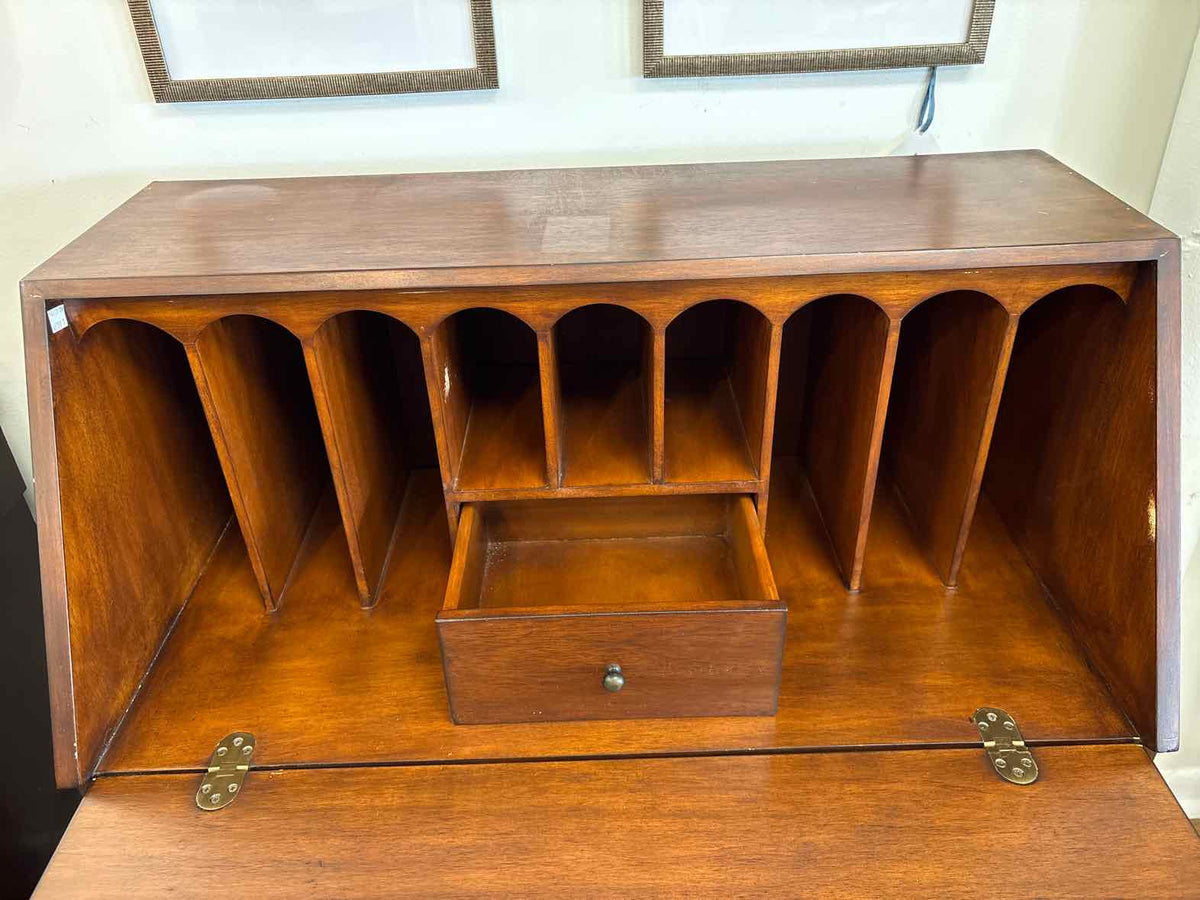 Cherry Drop Front Secretary Desk