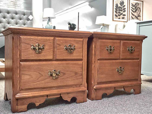 Pair of Thomasville Impressions 2 Drawer Nightstand