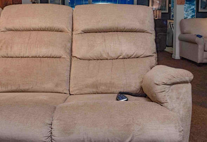 La-Z-Boy (2) Seat Power Recliner rBeige Upholstered Sofa