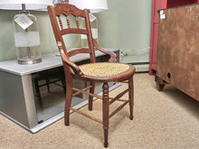 Antique Cherry Cain Seat Chair
