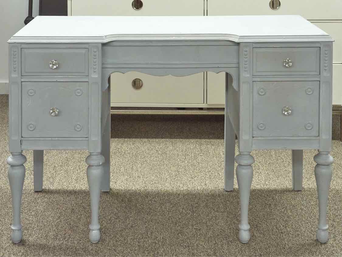 Painted Vanity in Grey