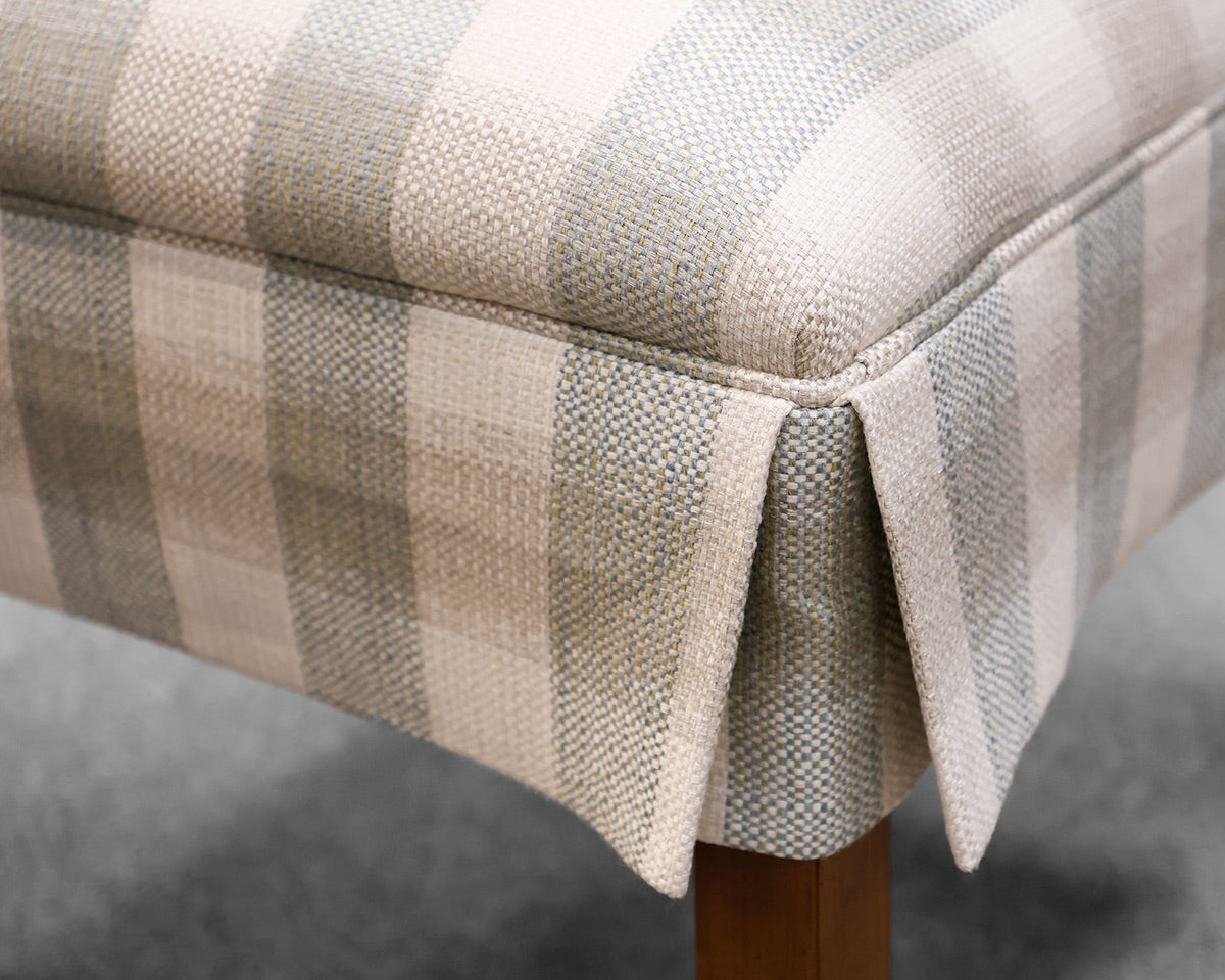 Set of 6 Ethan Allen Skirted Dining Chairs